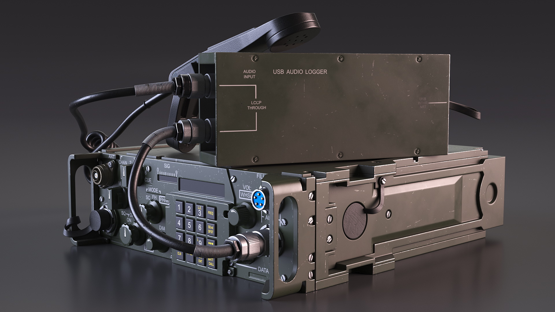 3D model Military Radio Green