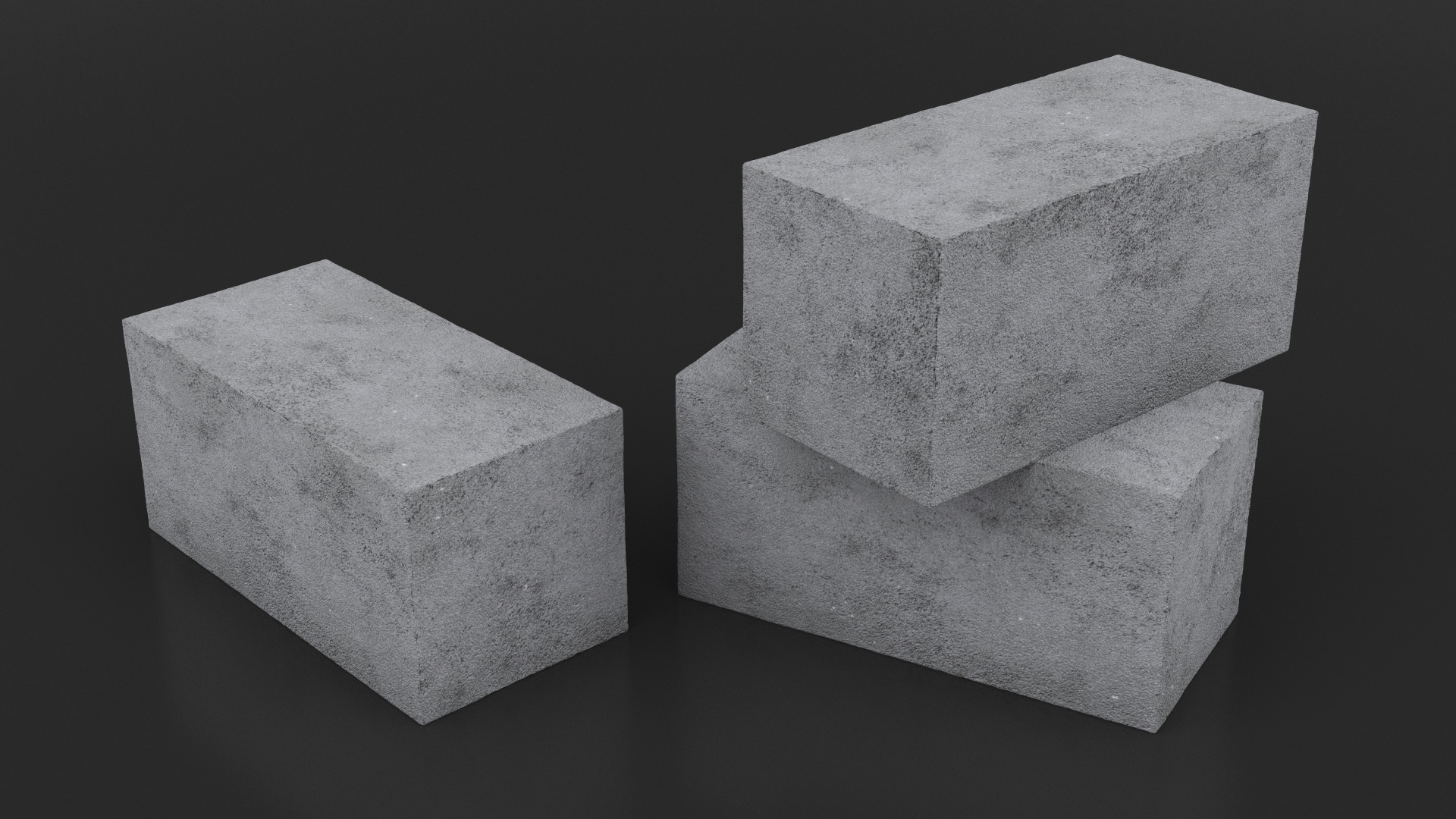 3D model Concrete Solid Brick