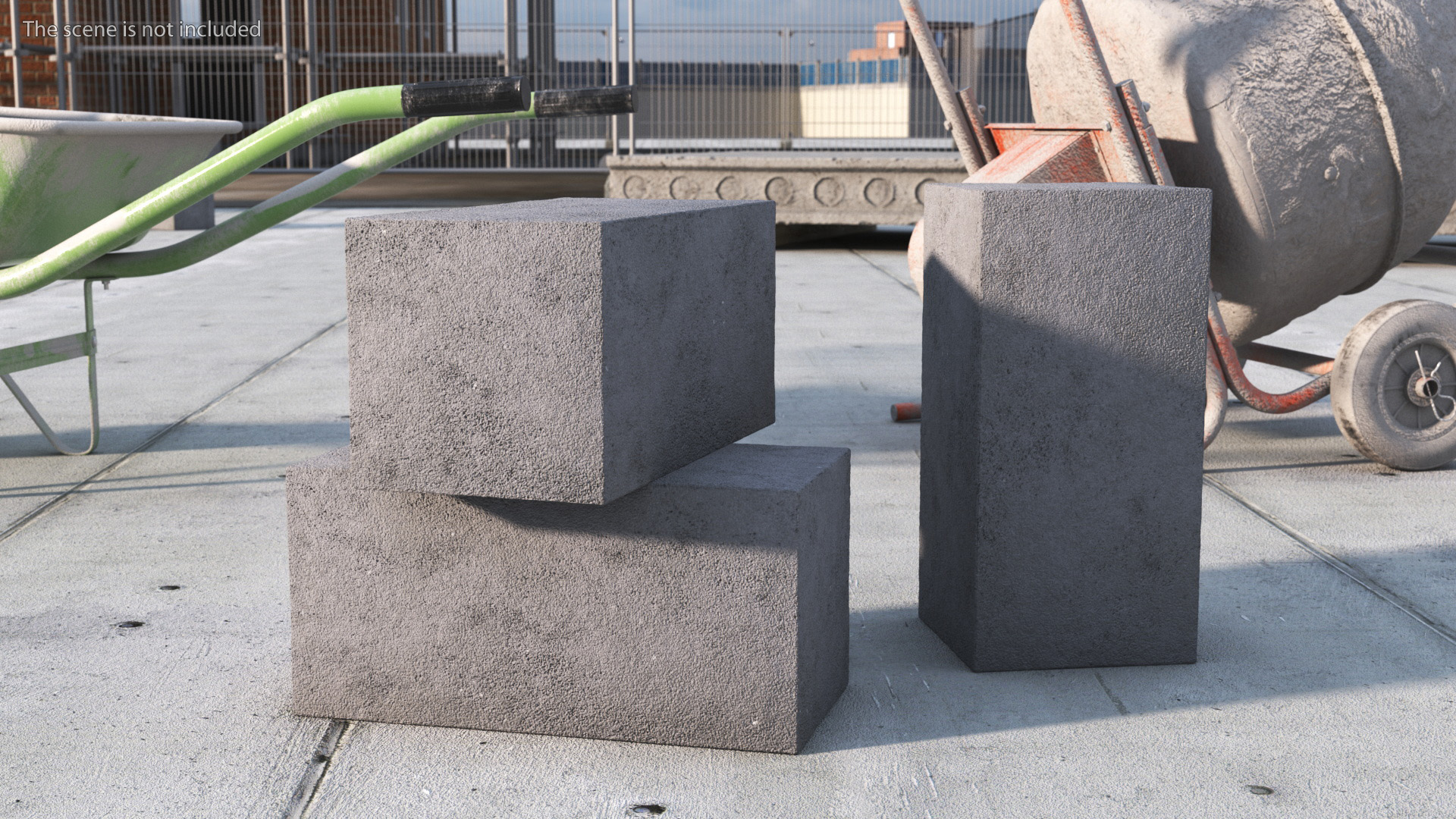 3D model Concrete Solid Brick