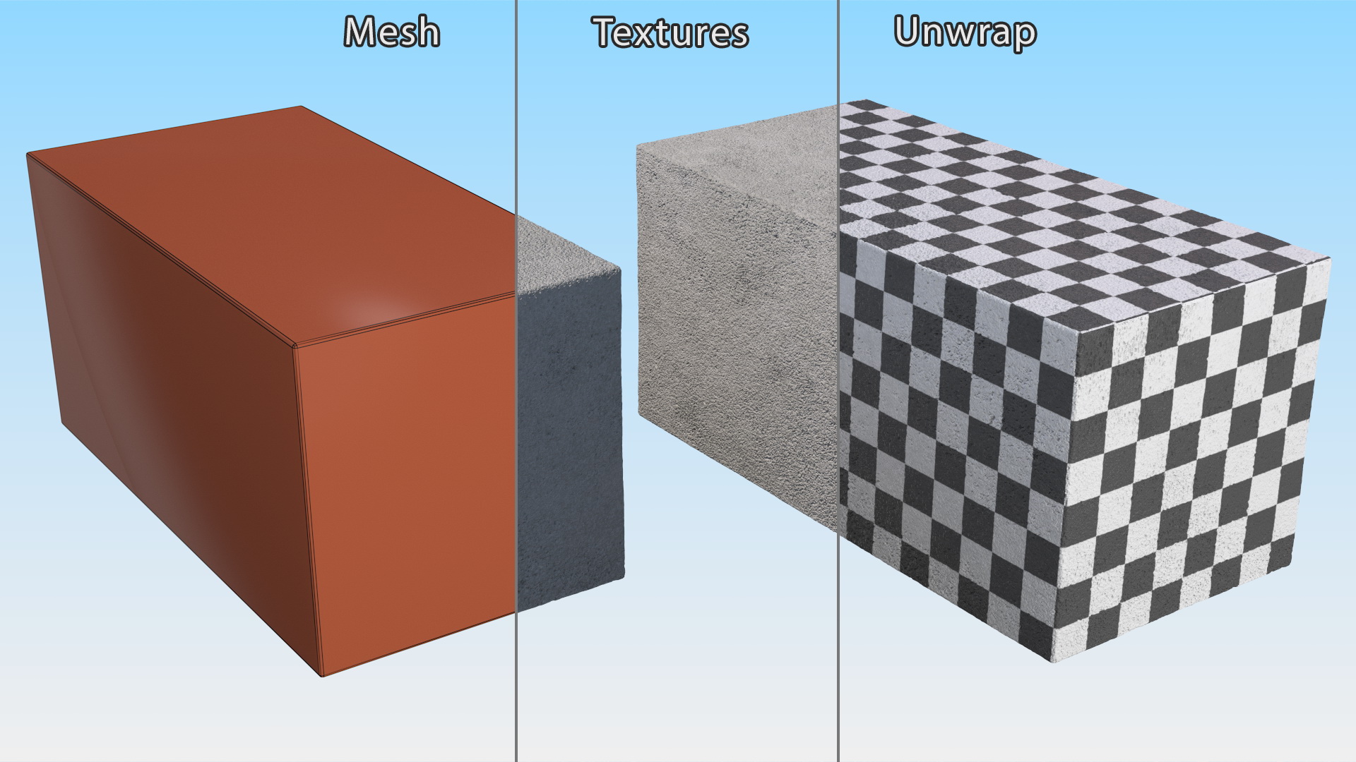 3D model Concrete Solid Brick