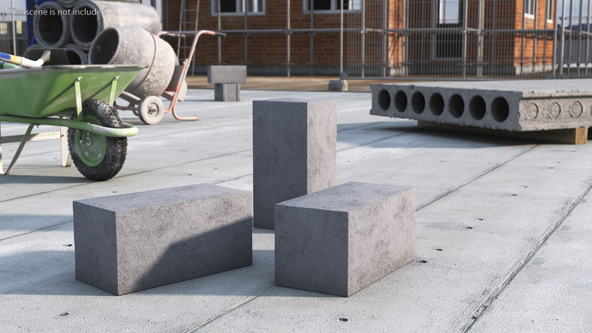 3D model Concrete Solid Brick