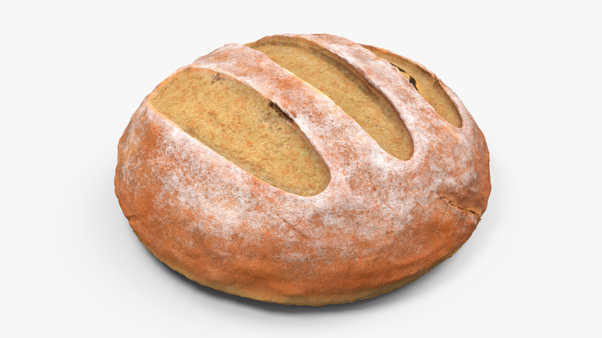 Round Loaf of Bread 3D model