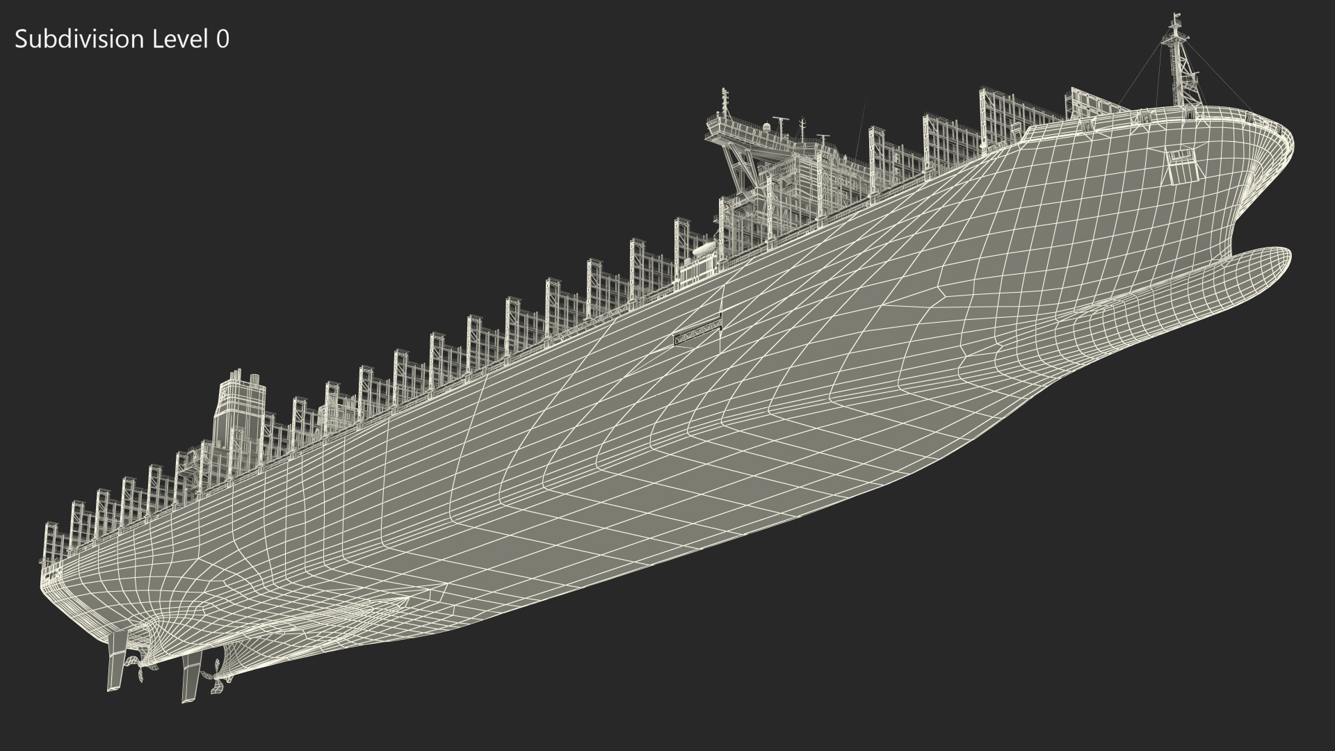 Maersk Madrid Container Ship Empty 3D model