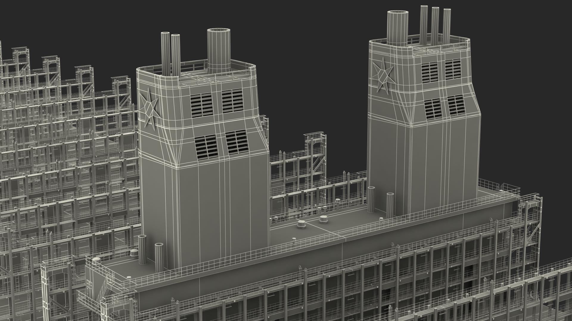 Maersk Madrid Container Ship Empty 3D model