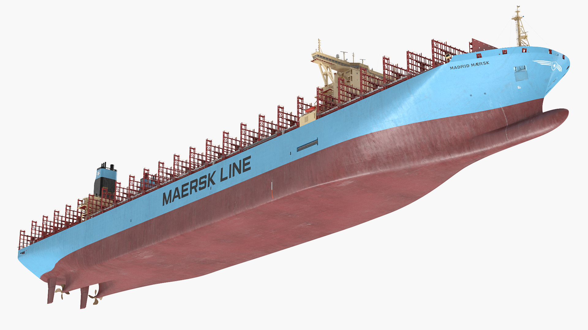 Maersk Madrid Container Ship Empty 3D model