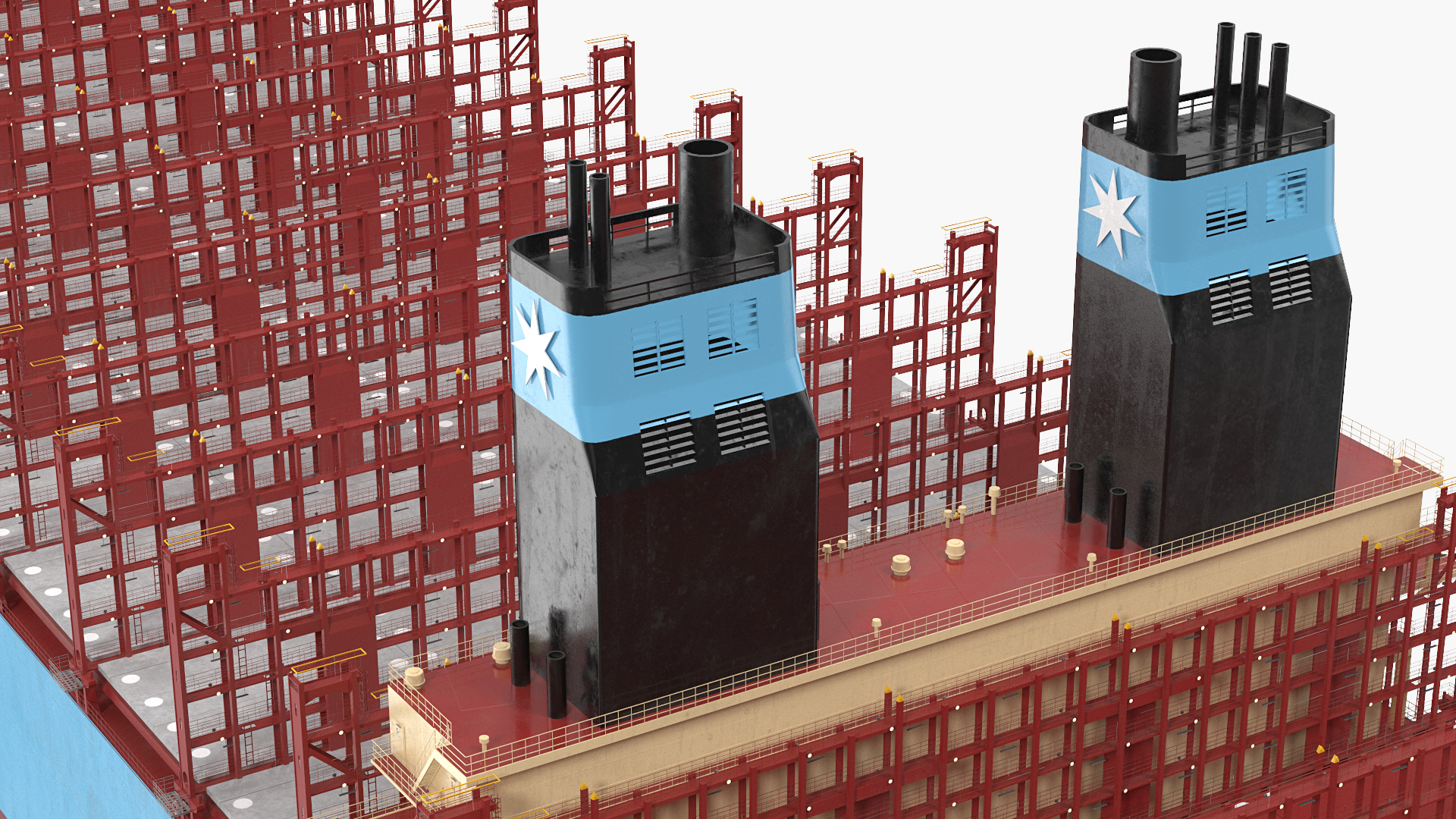 Maersk Madrid Container Ship Empty 3D model