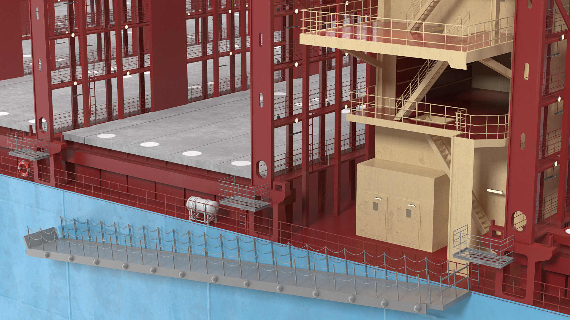 Maersk Madrid Container Ship Empty 3D model