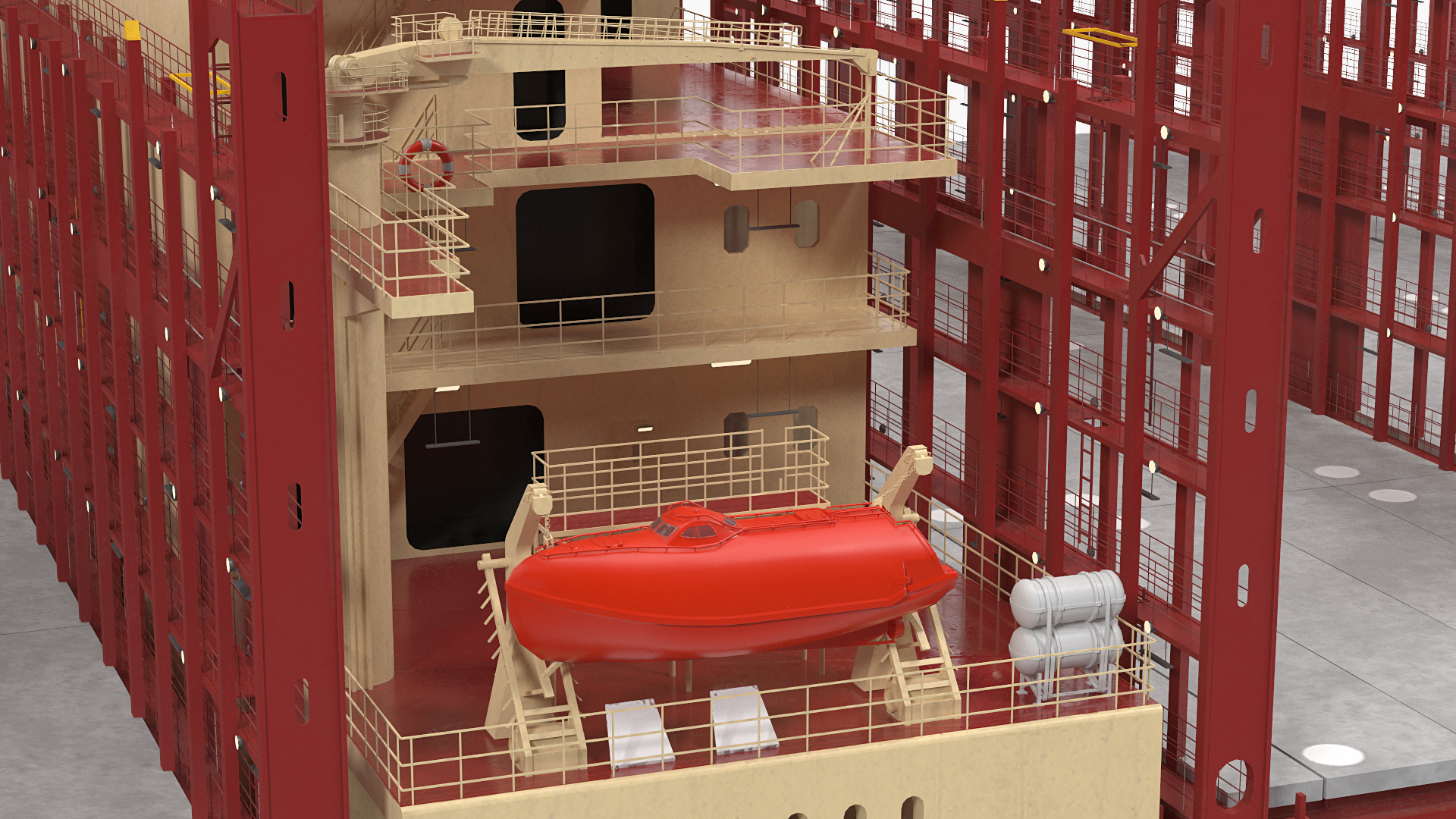 Maersk Madrid Container Ship Empty 3D model