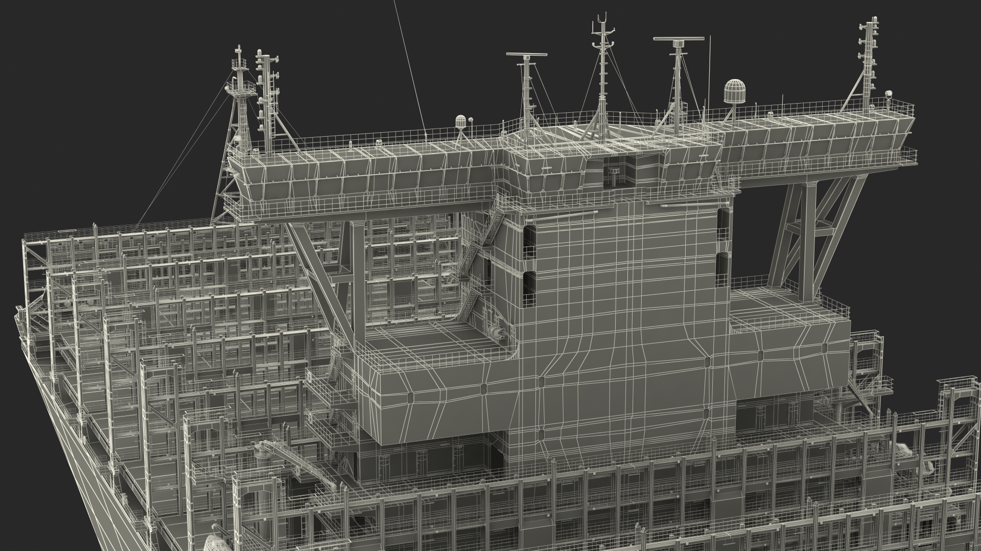 Maersk Madrid Container Ship Empty 3D model