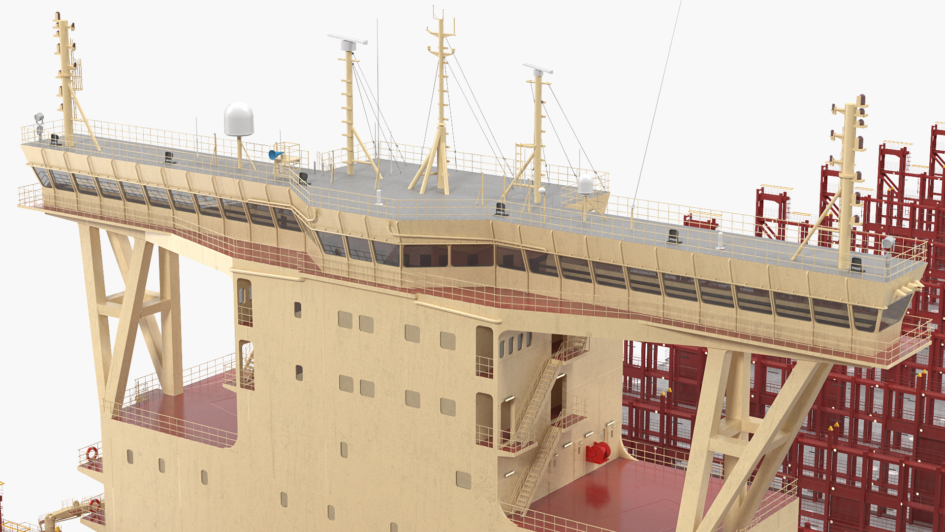 Maersk Madrid Container Ship Empty 3D model