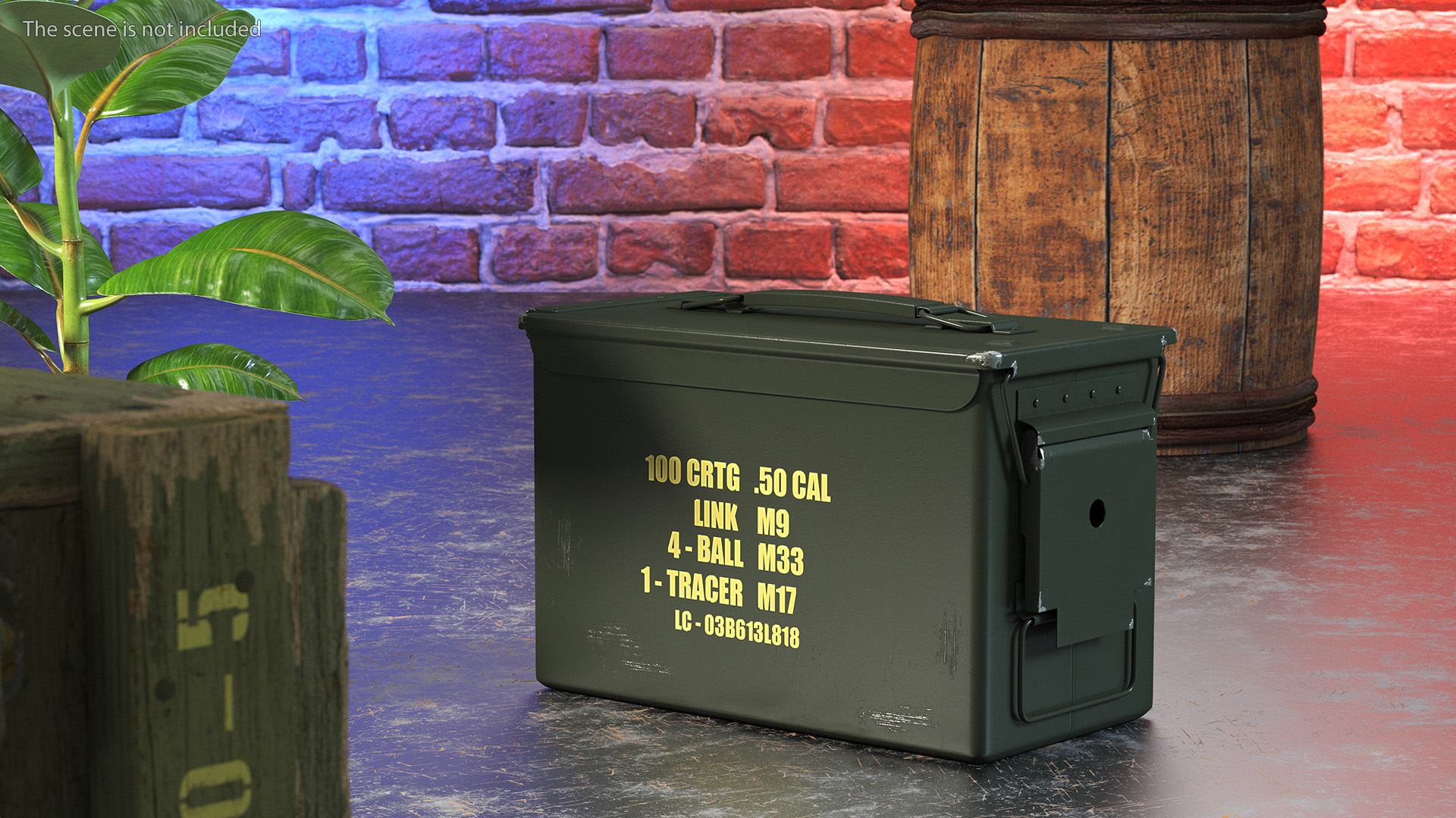 Metal Ammo Case Can 3D model