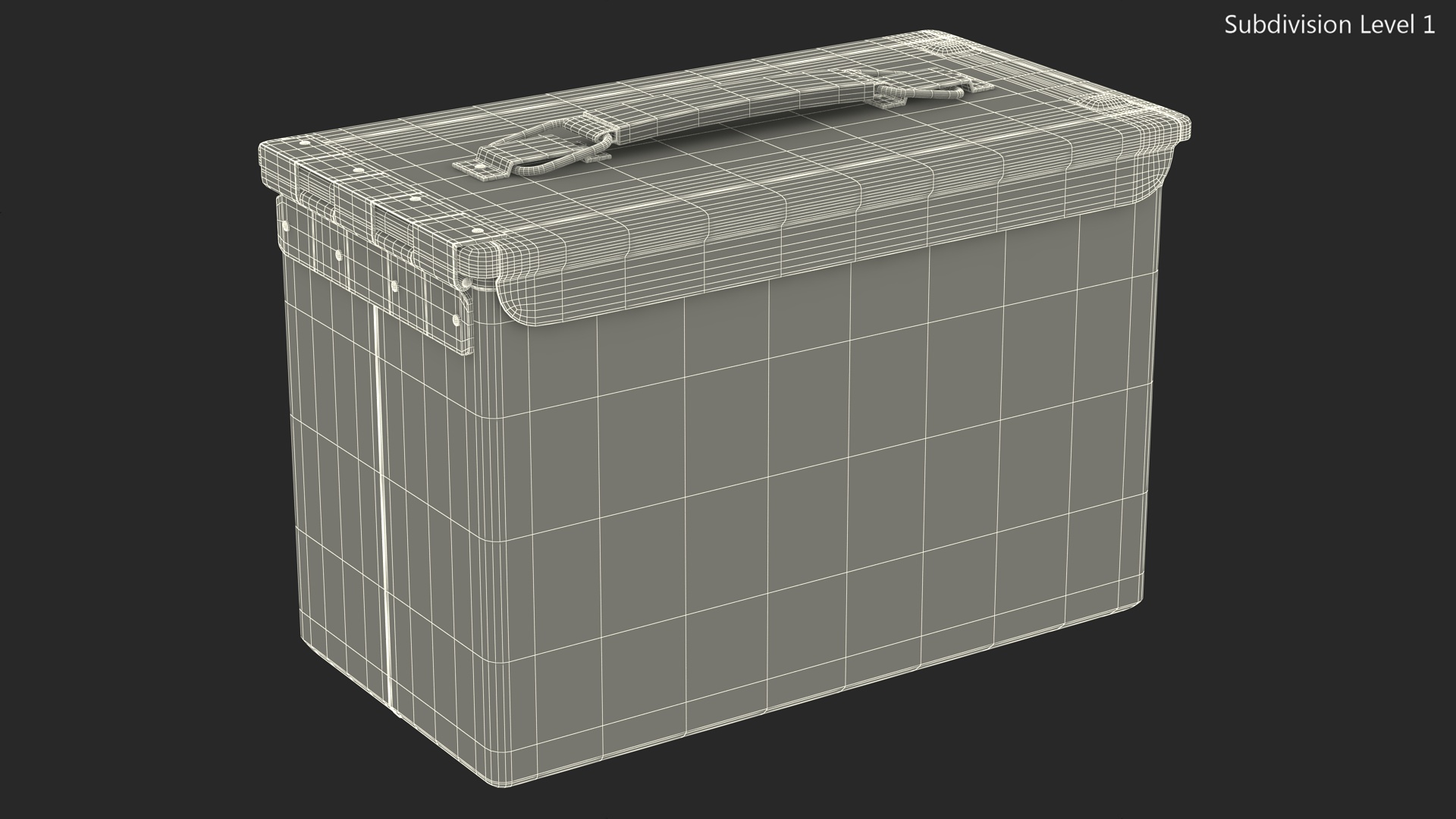 Metal Ammo Case Can 3D model