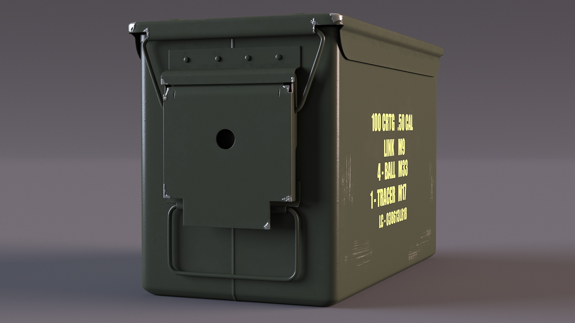 Metal Ammo Case Can 3D model