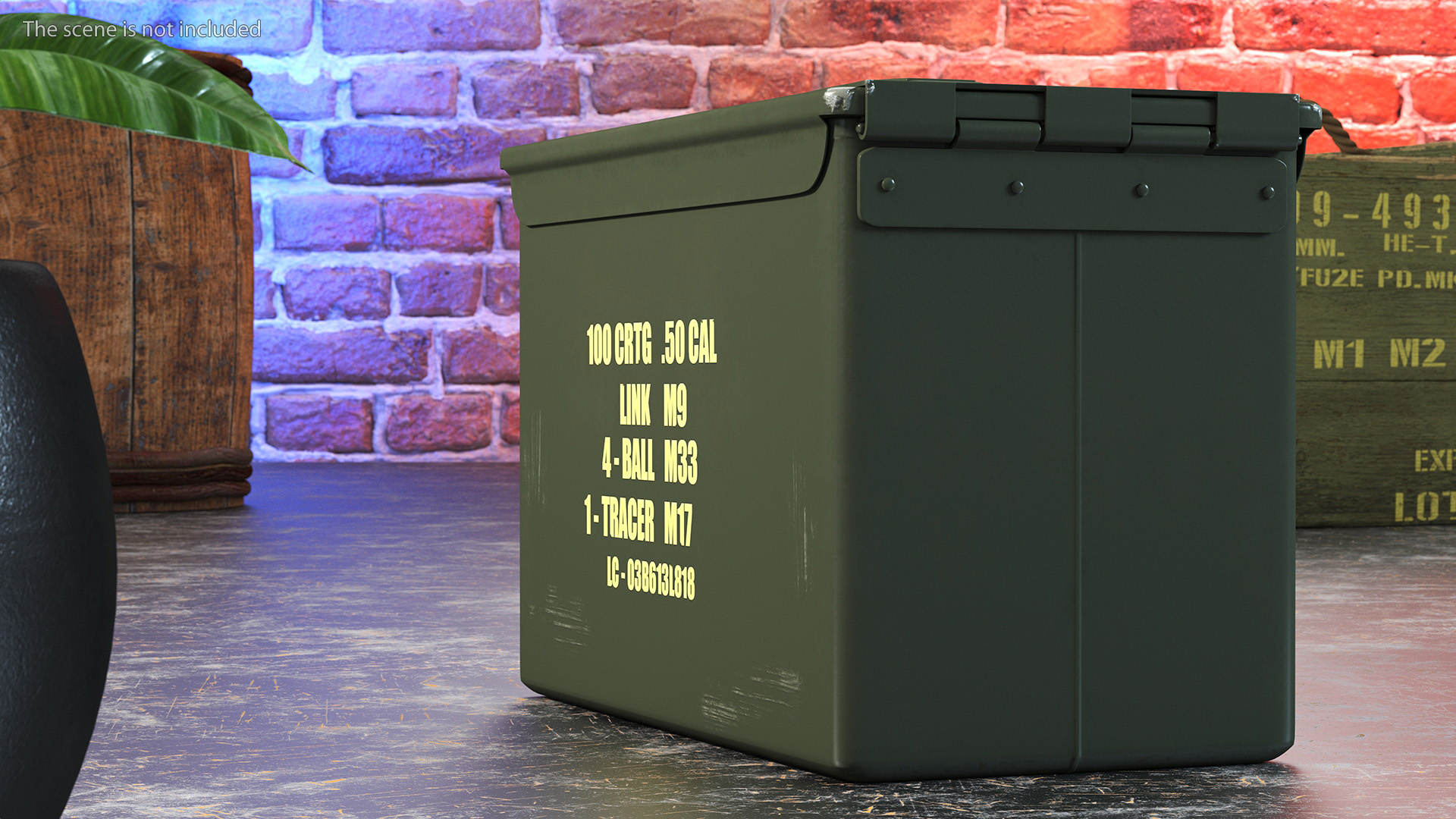 Metal Ammo Case Can 3D model