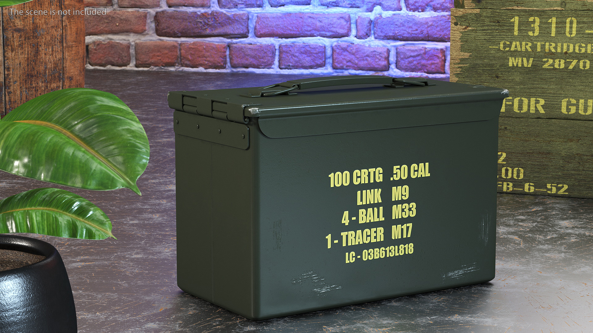 Metal Ammo Case Can 3D model