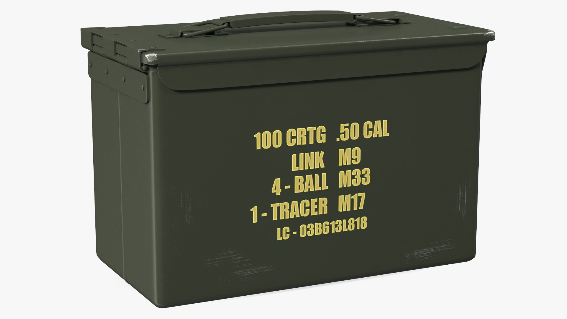 Metal Ammo Case Can 3D model