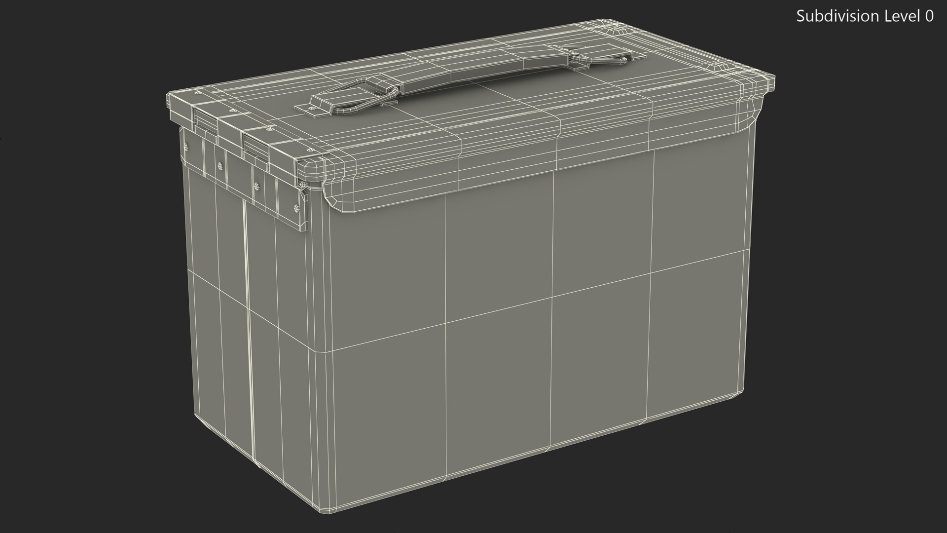 Metal Ammo Case Can 3D model