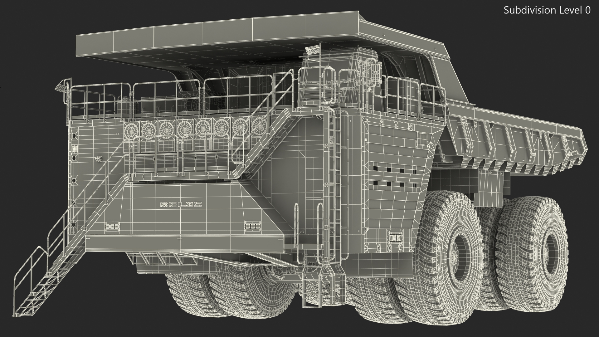 3D Belaz 75710 Haul Truck New Rigged model