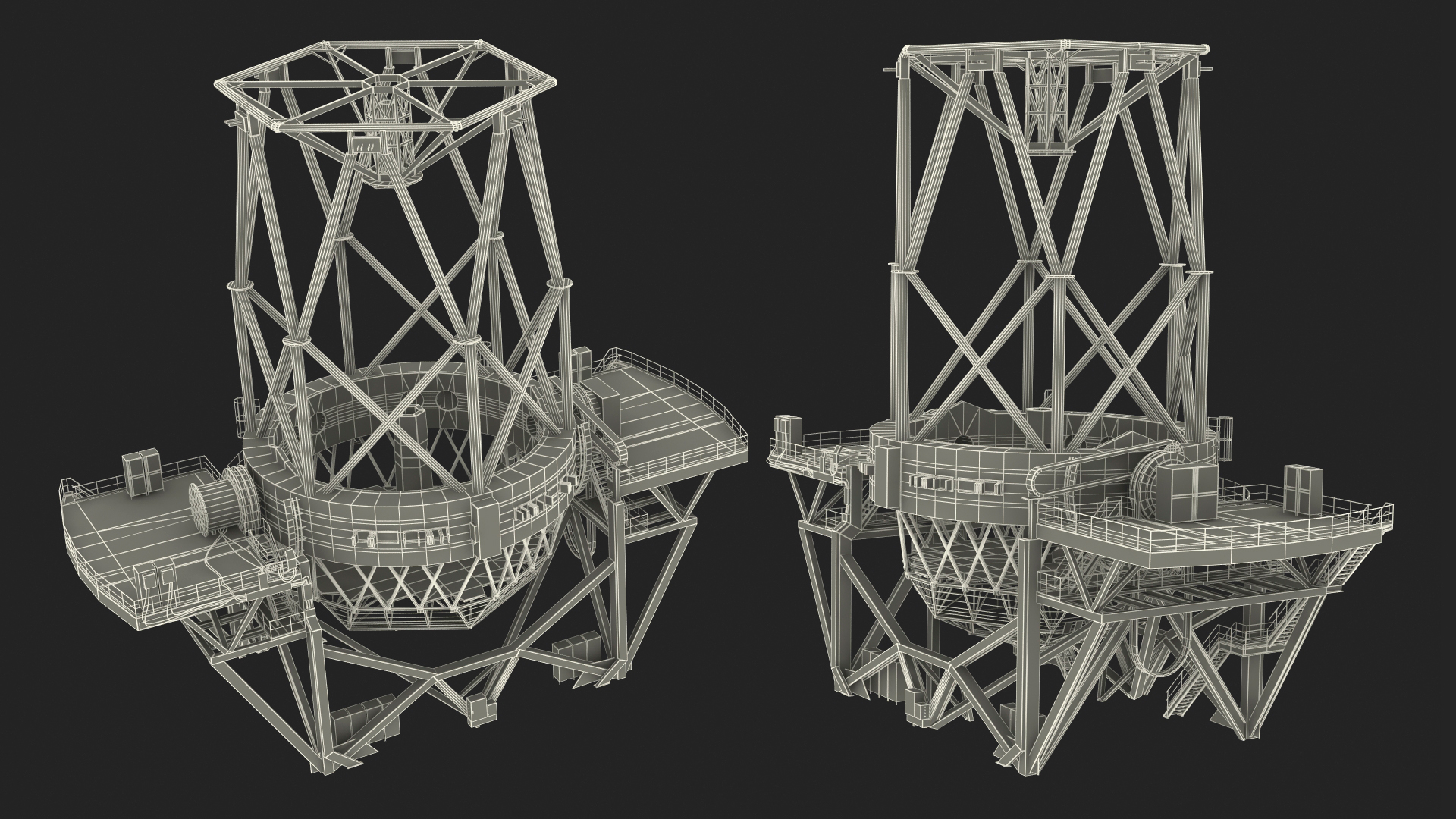 3D model Reflecting Telescope