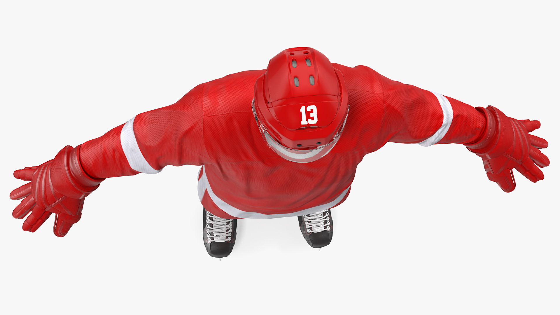 3D model Hockey Equipment Red