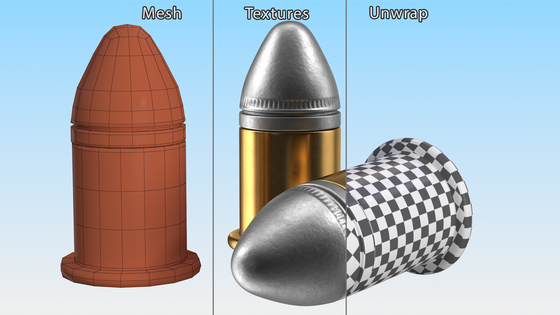 Bullets for Remington Gun Model 95 3D model