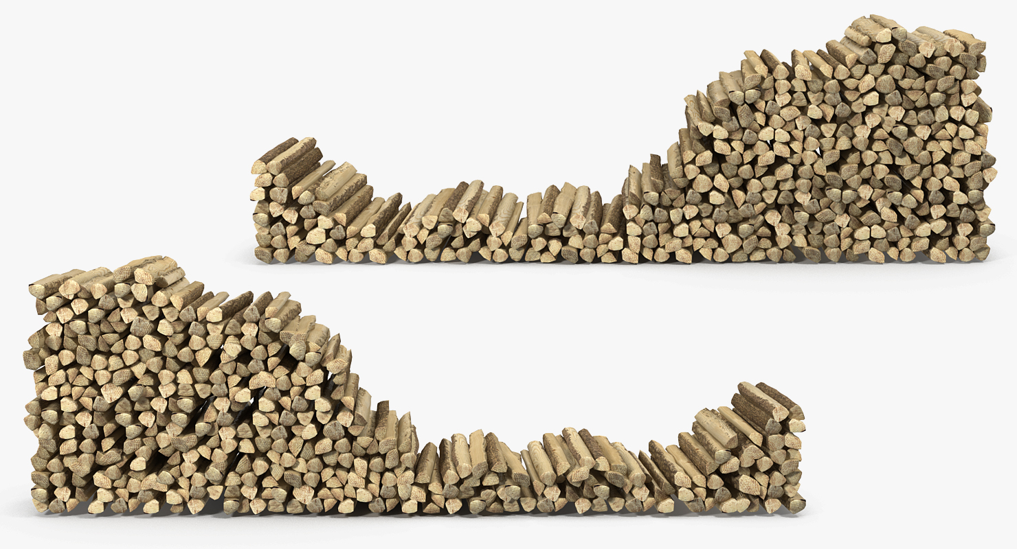 Stack of Firewood 3D