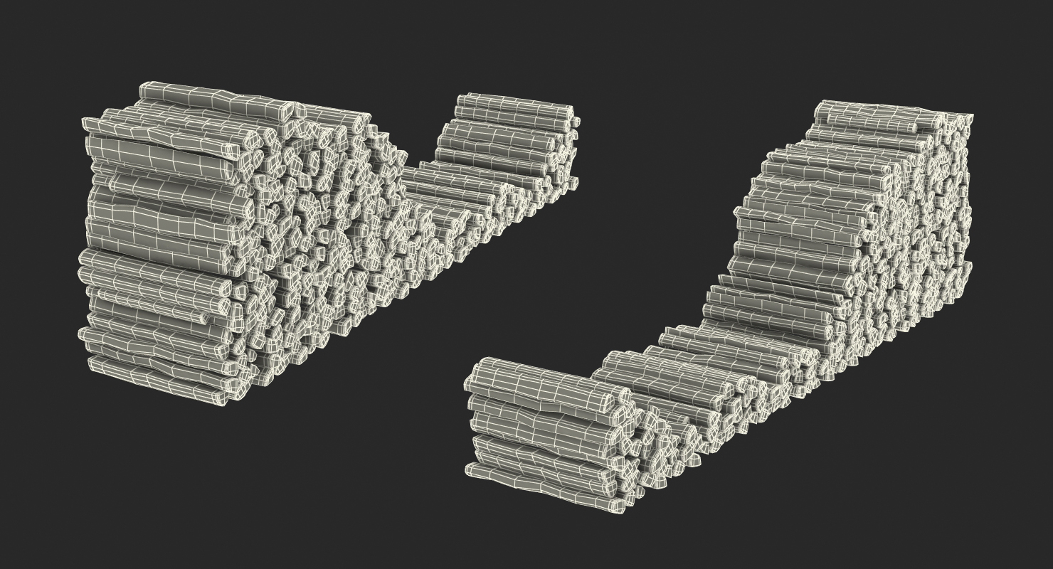 Stack of Firewood 3D