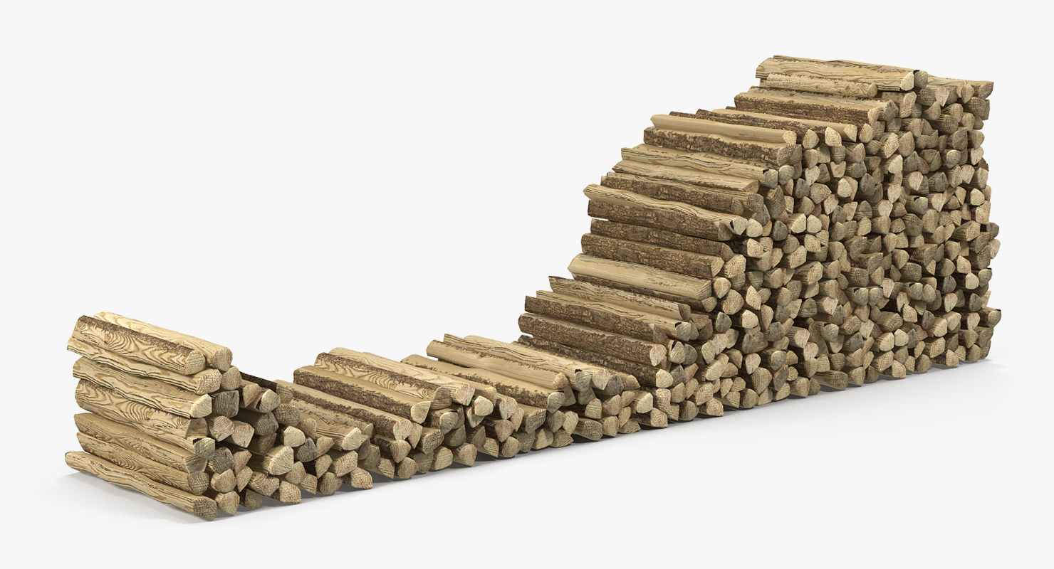 Stack of Firewood 3D