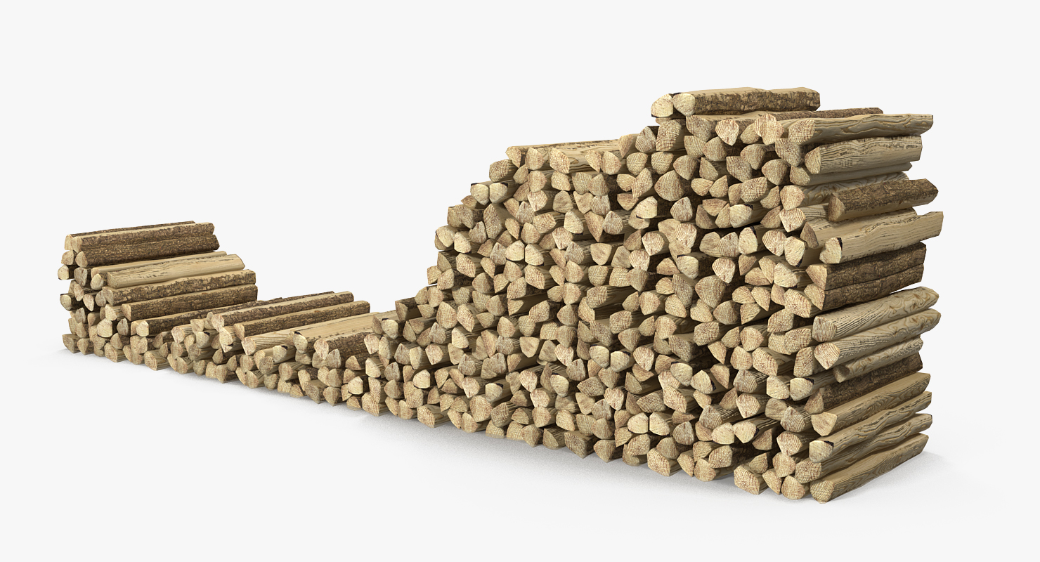 Stack of Firewood 3D