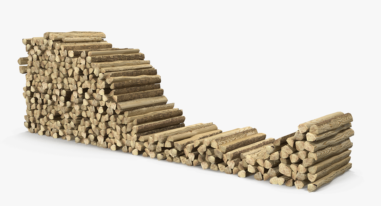 Stack of Firewood 3D