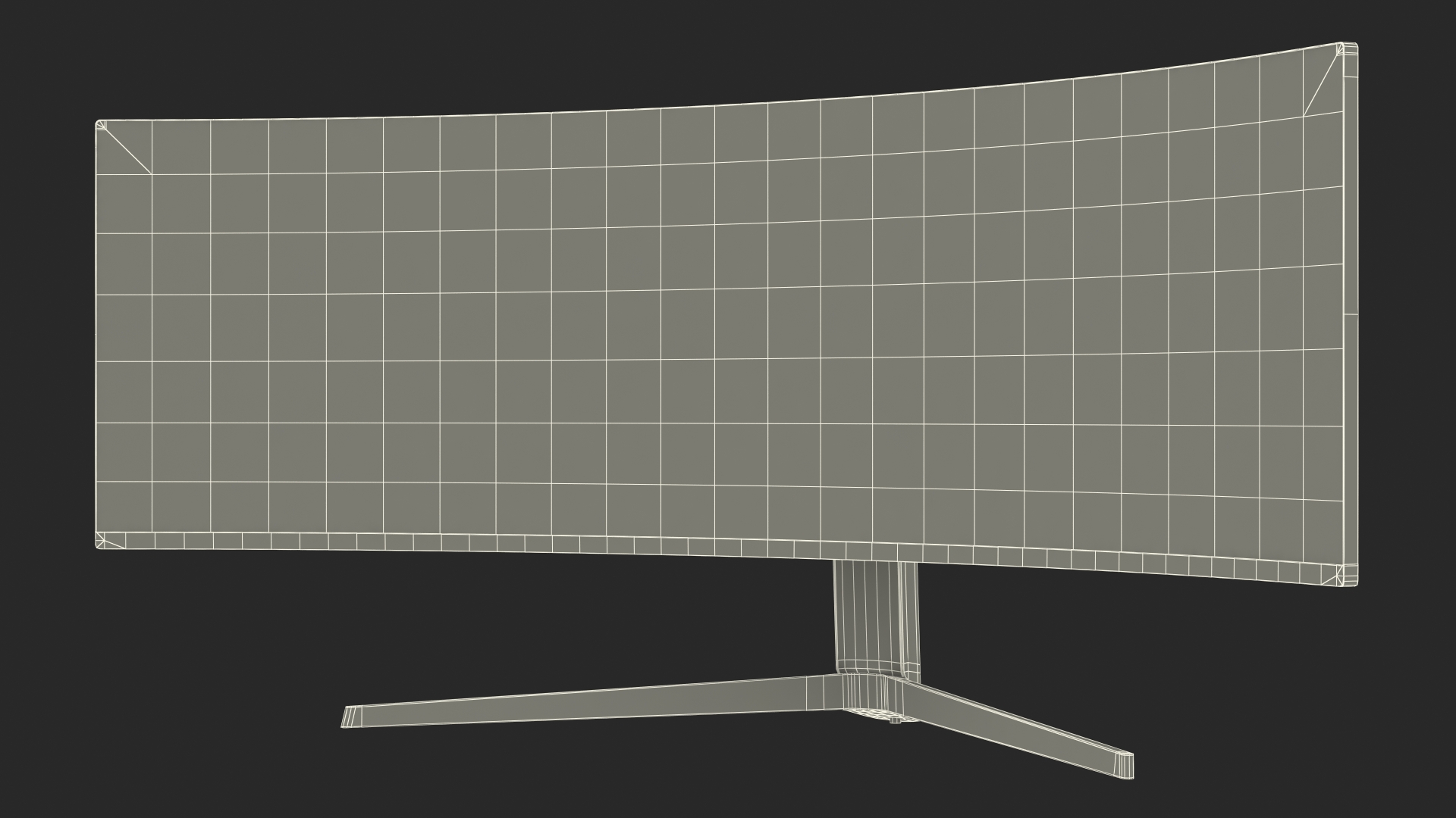 3D model Ultrawide Curved Gaming Monitor OFF