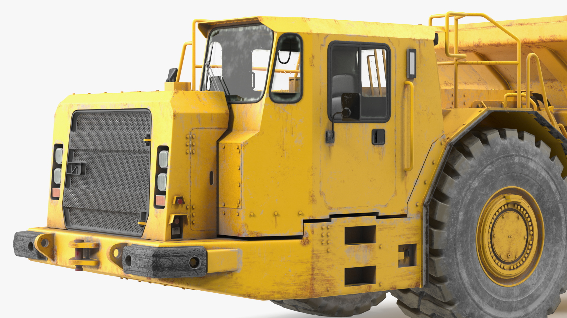 3D Underground Truck With Coal Rigged for Maya model