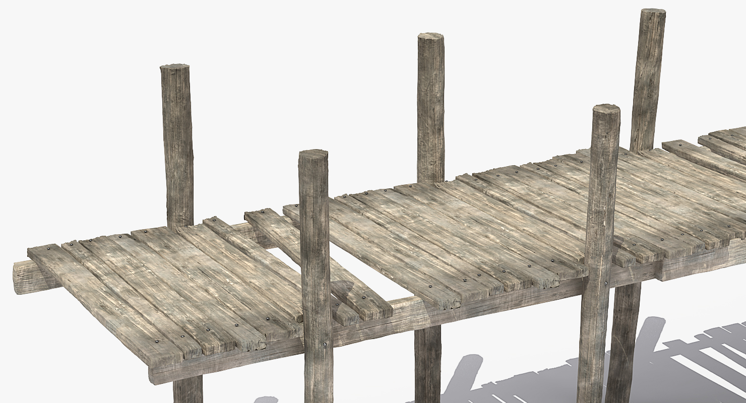 3D model Old Wooden Pier