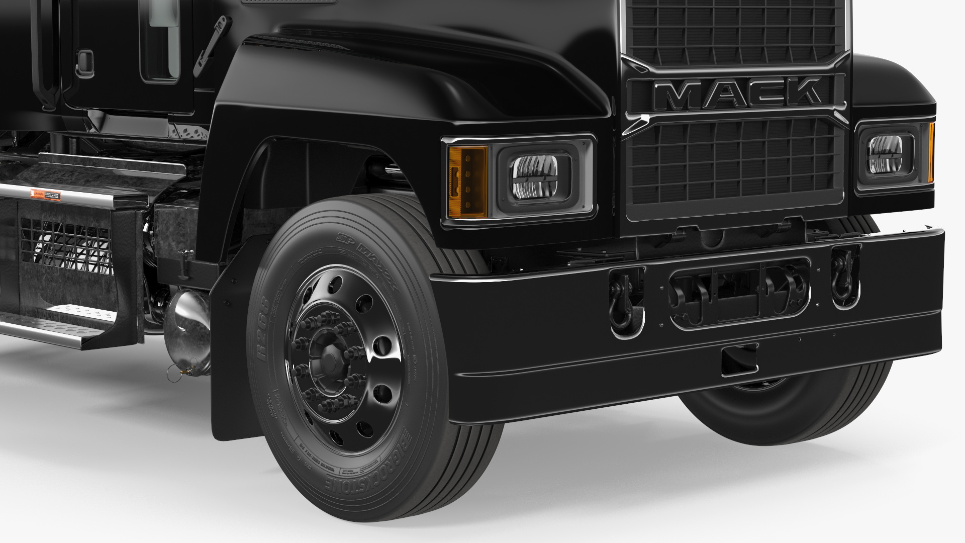 3D model Mack Pinnacle 2025 Semi Truck Black