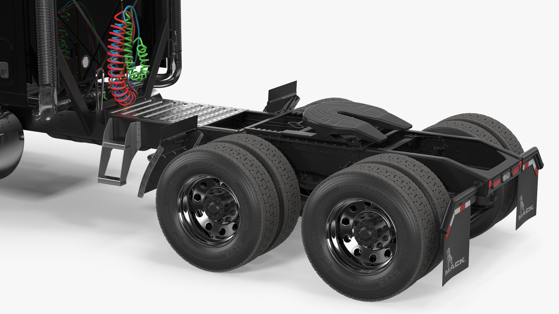 3D model Mack Pinnacle 2025 Semi Truck Black