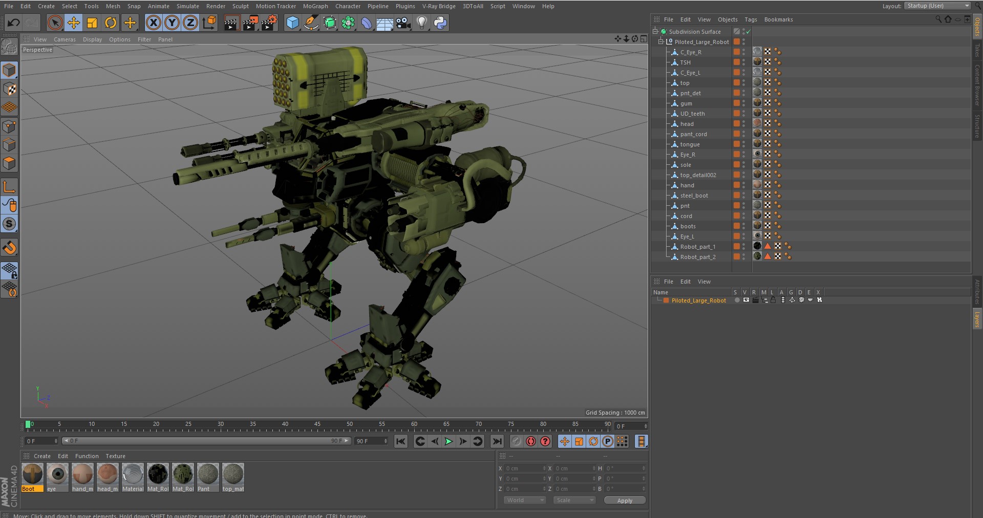 Piloted Large Robot 3D model