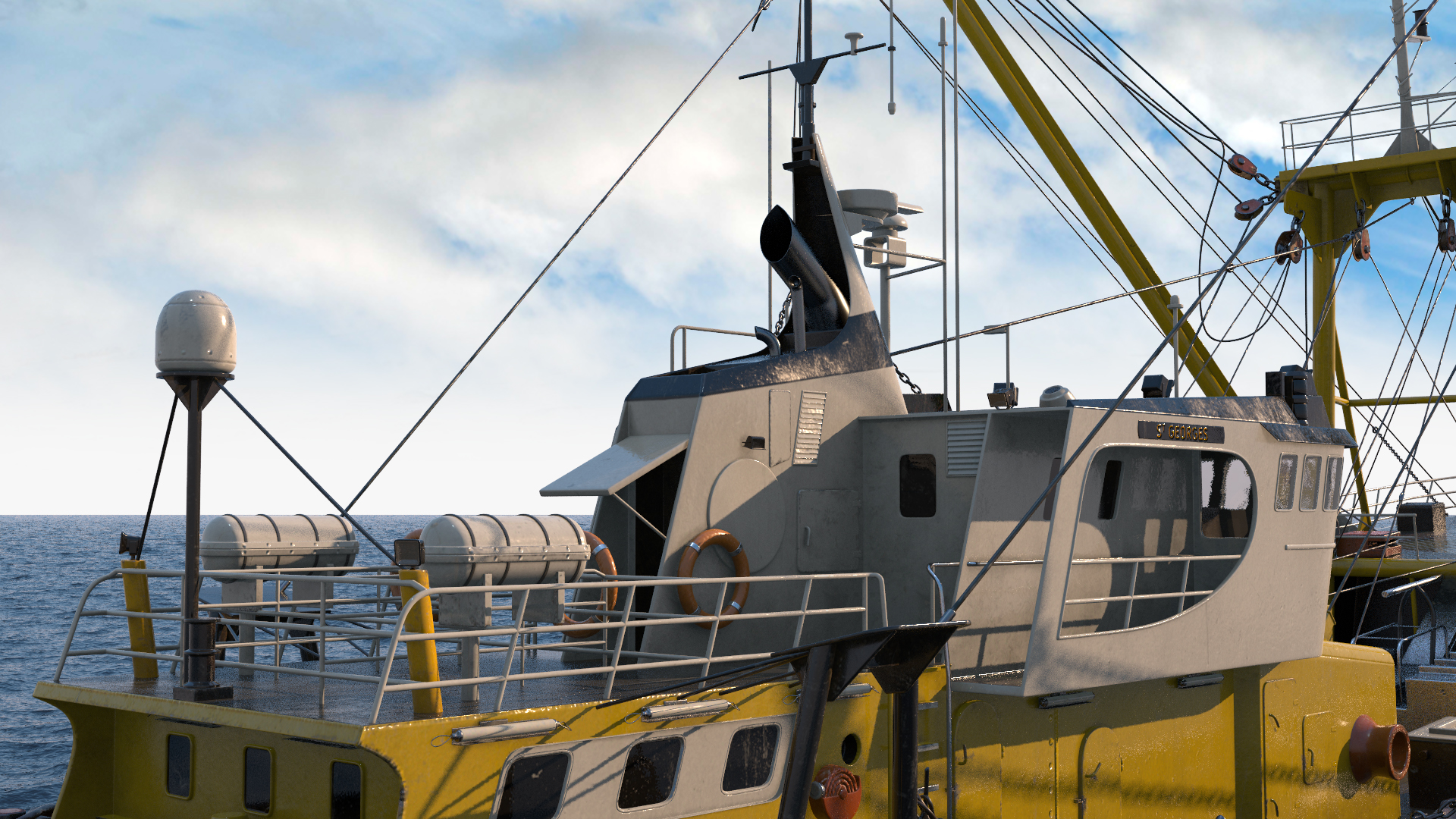 3D model Fishing Boat Trawler