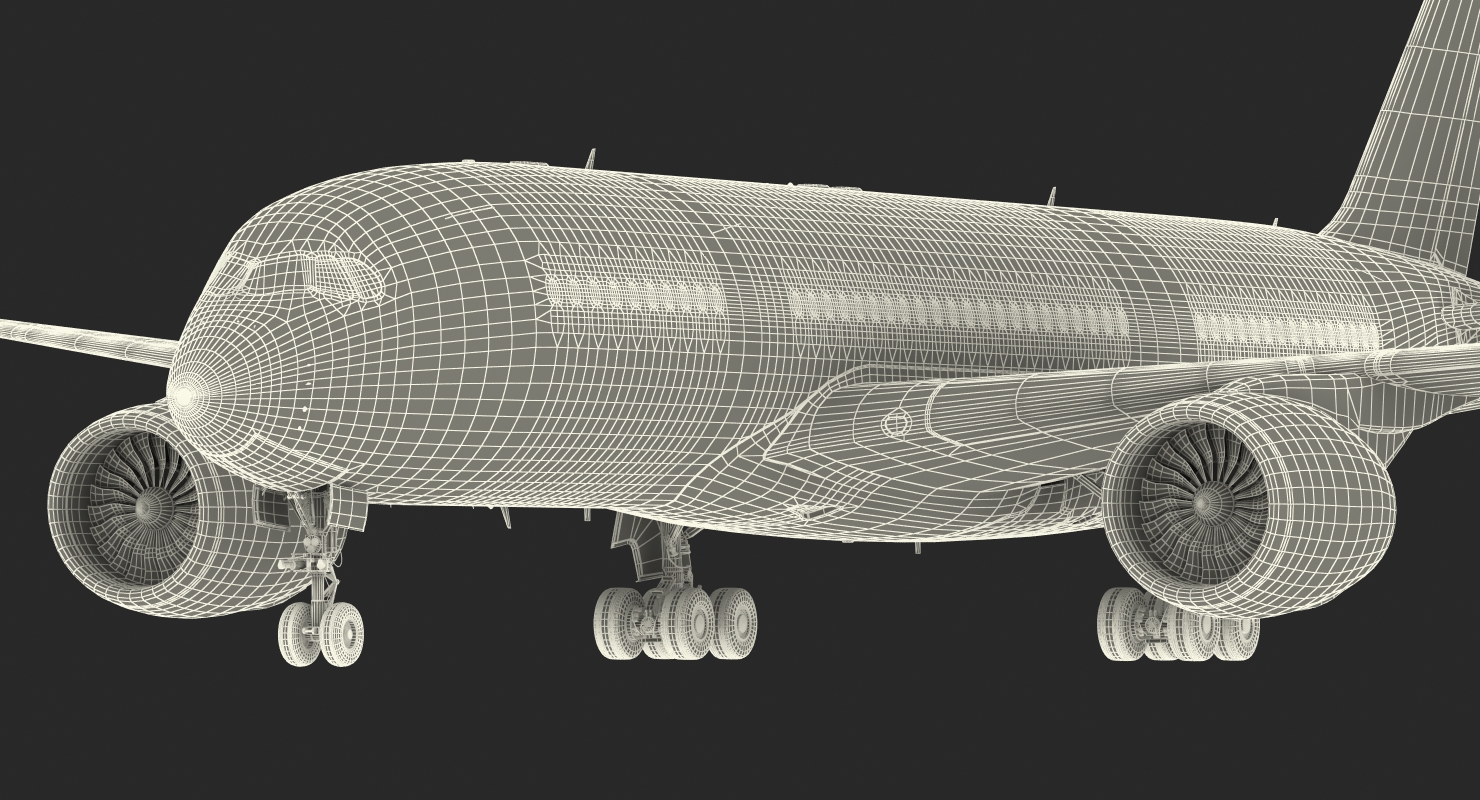 3D model Airbus A350 800 American Airlines Rigged