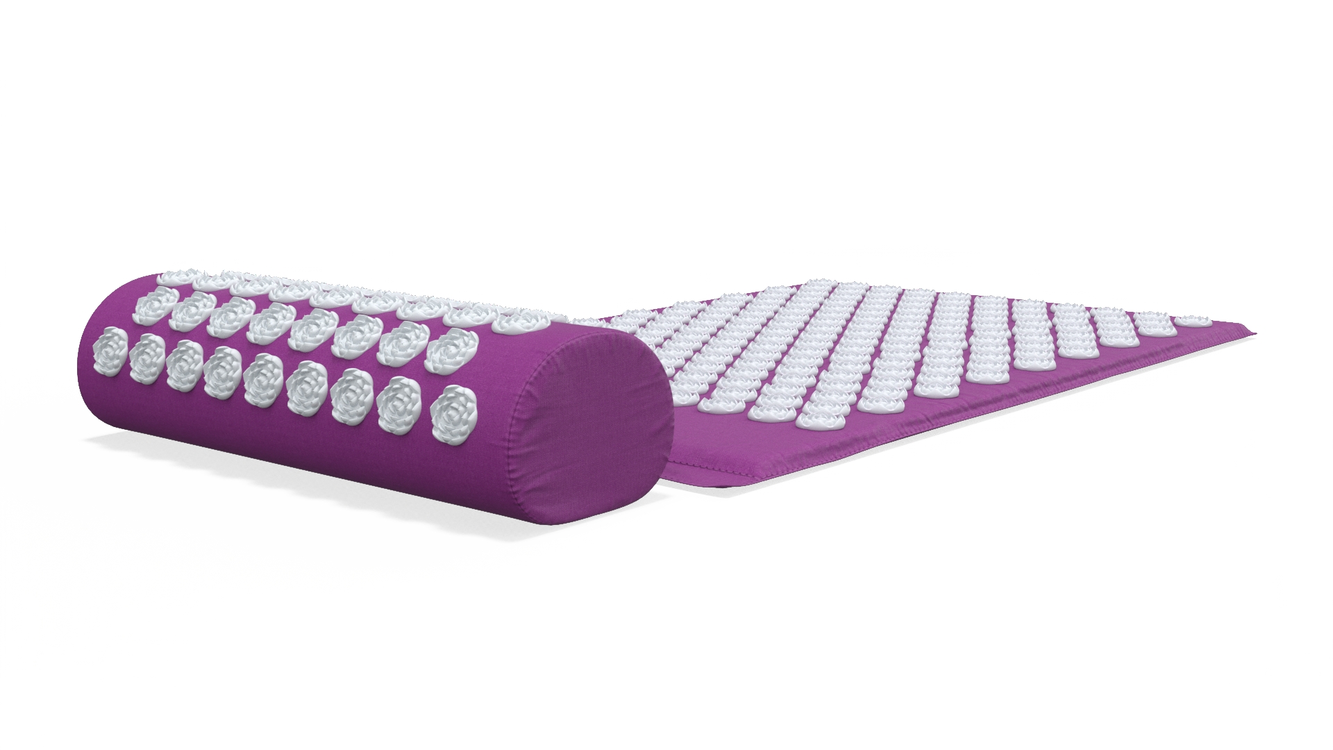 3D Acupressure Mat and Pillow Purple model