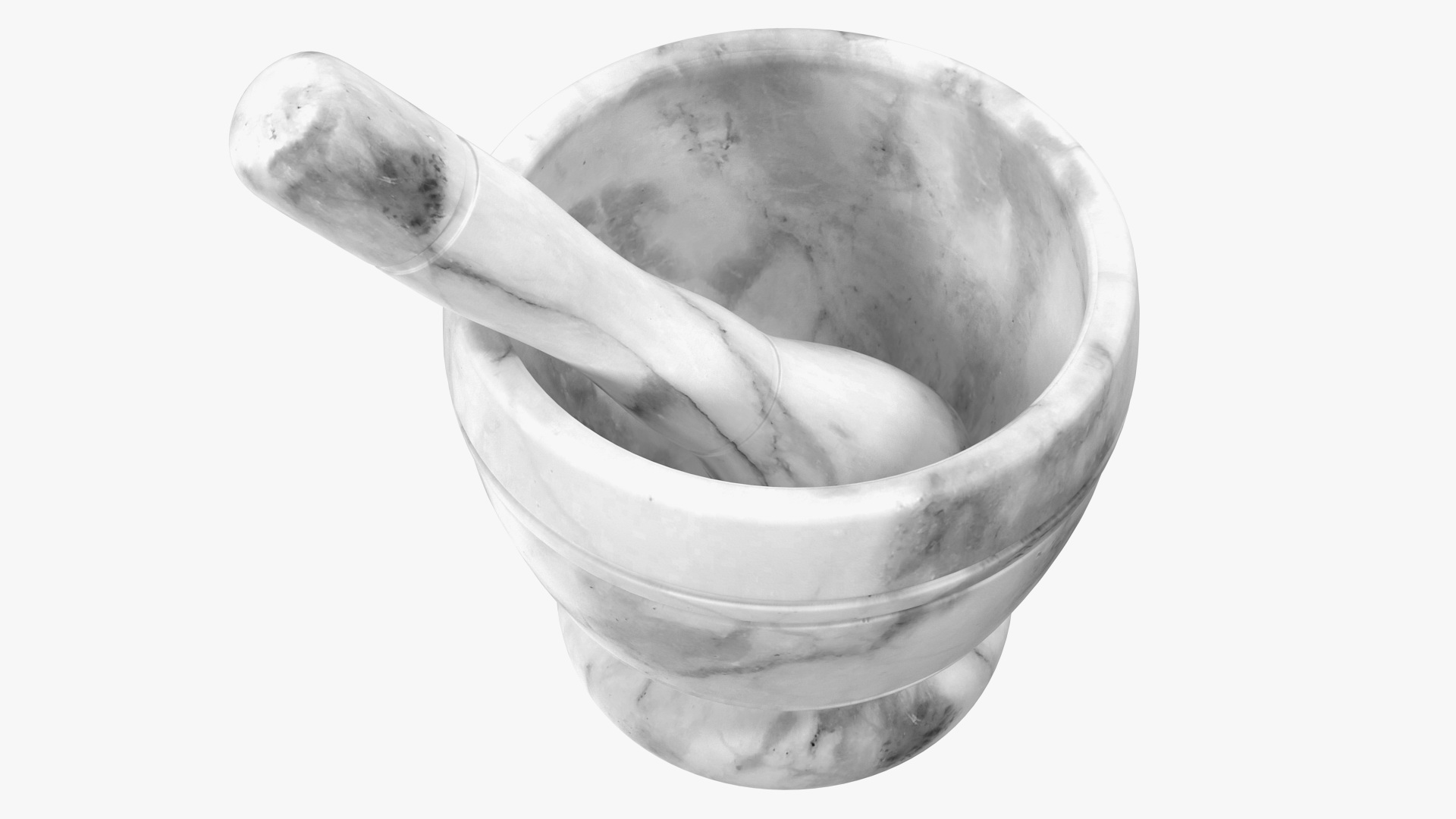 Marble Mortar and Pestle 3D model