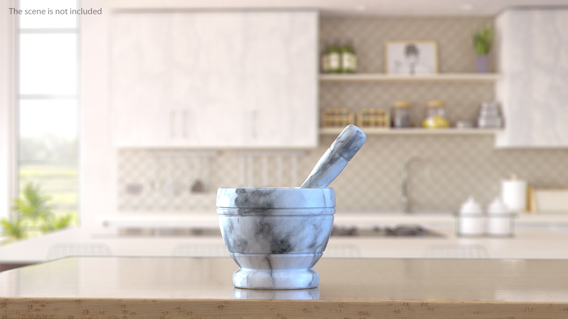 Marble Mortar and Pestle 3D model