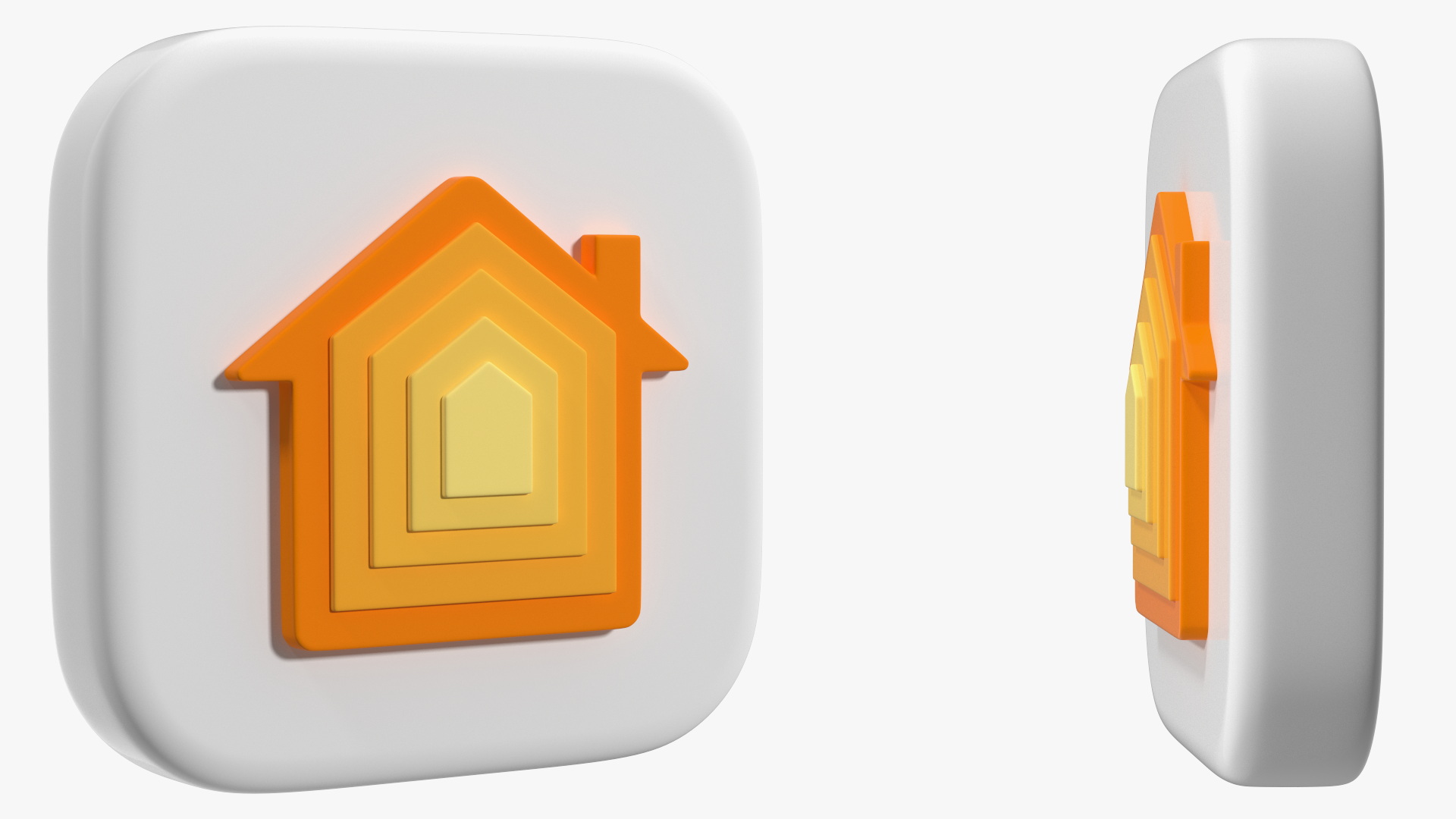 3D model iPhone iOS Home Icon