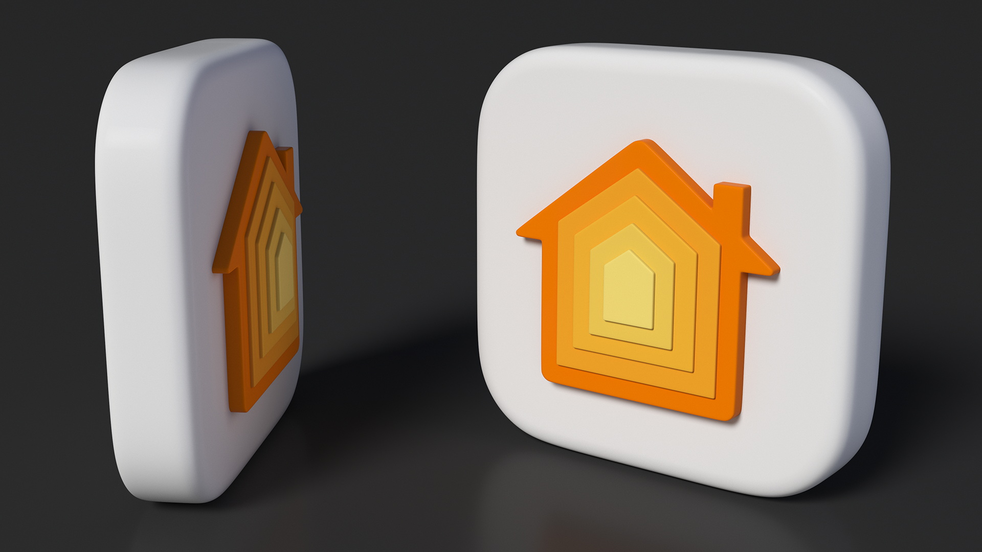 3D model iPhone iOS Home Icon