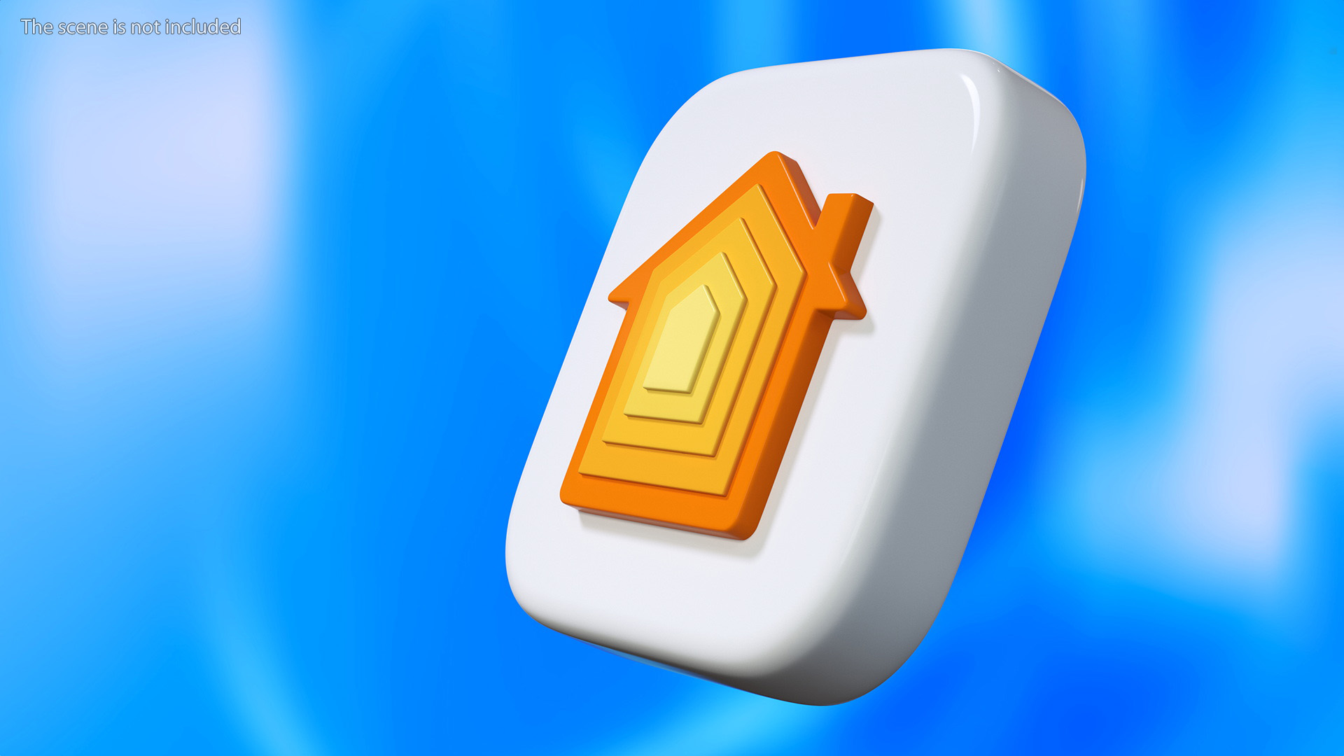 3D model iPhone iOS Home Icon