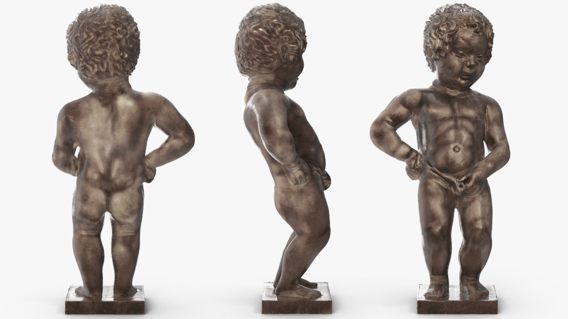 Manneken Pis Statue for 3D Print 3D