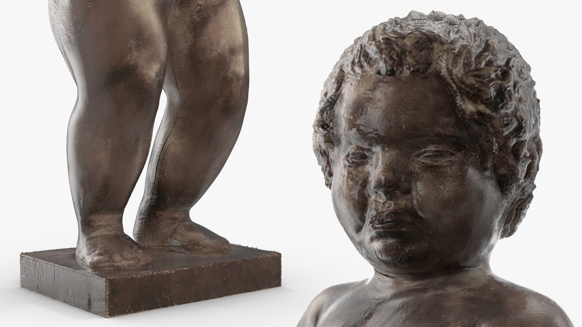 Manneken Pis Statue for 3D Print 3D