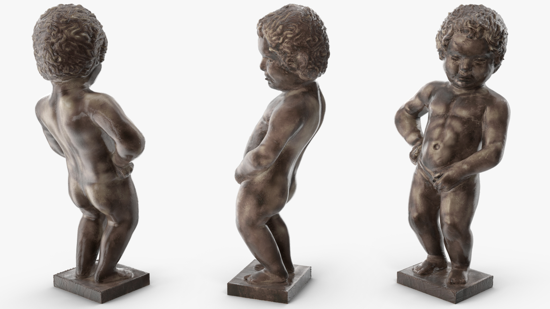 Manneken Pis Statue for 3D Print 3D