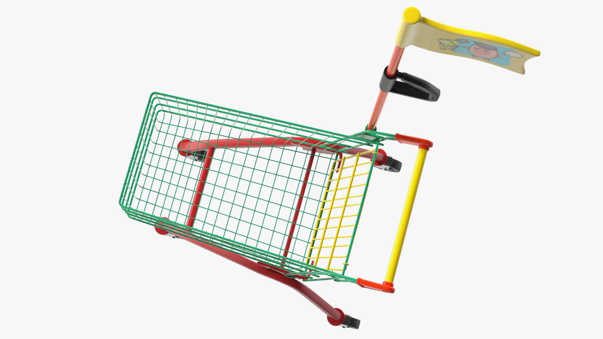 Kid Size Shopping Cart 3D