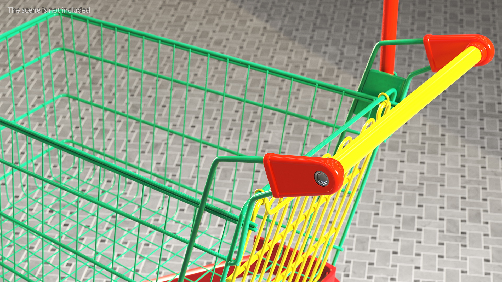 Kid Size Shopping Cart 3D