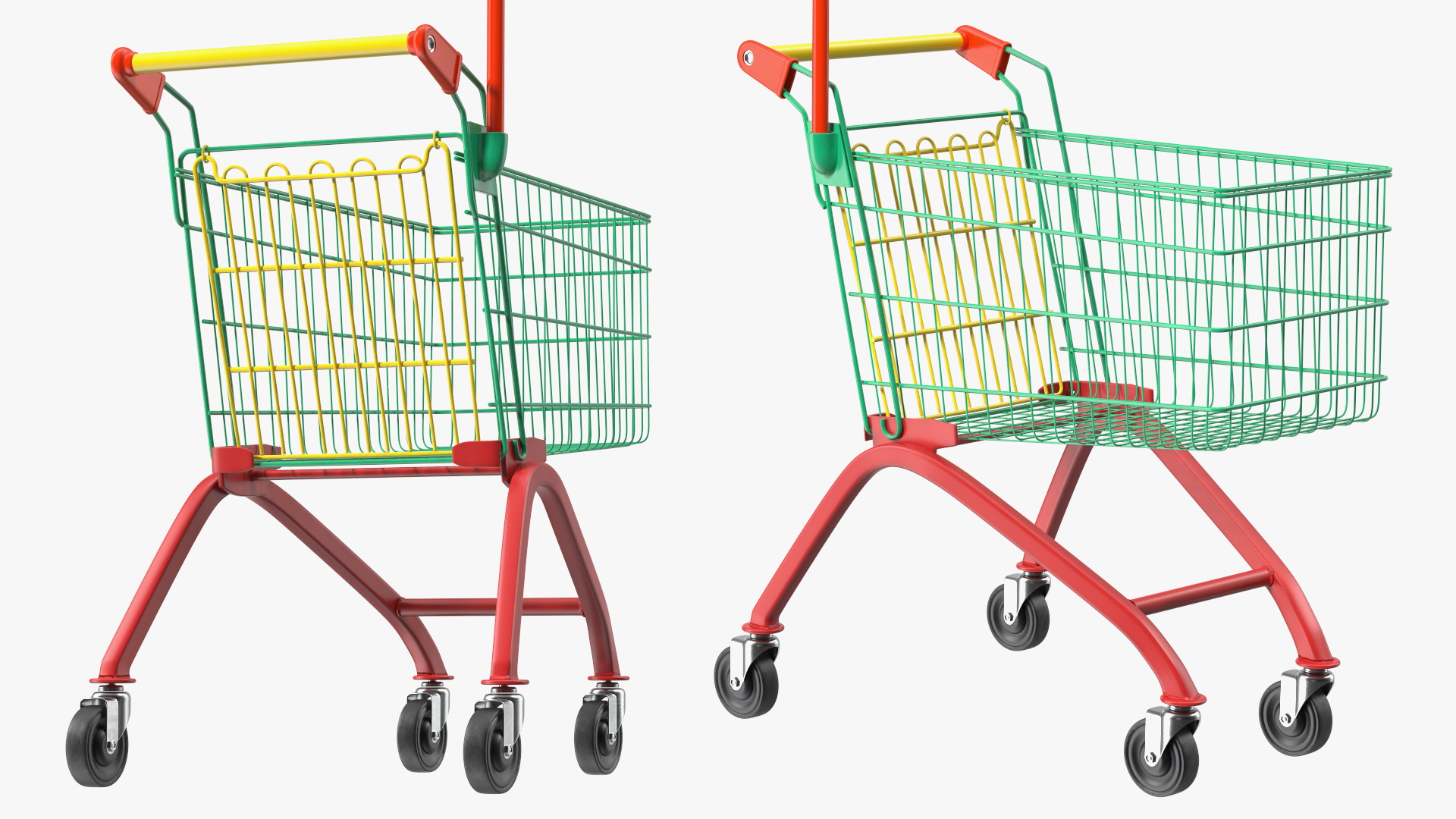 Kid Size Shopping Cart 3D